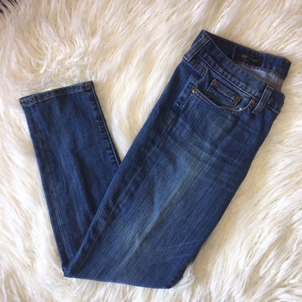 J Crew Toothpick Skinny Ankle Jeans - Picture 7 of 8